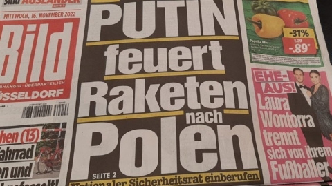 BILD headline from November 16, 2022.