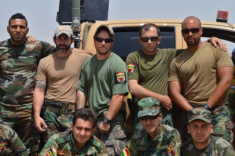 Kurdish terrorist and american mercenaries killing innocent women and children in Syria